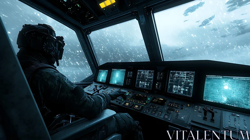 Futuristic Cockpit View