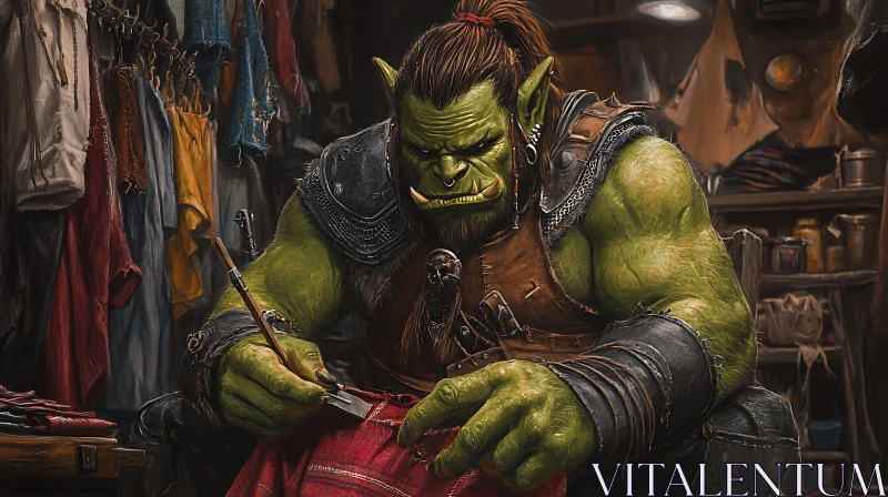 Detailed Orc Sewing Garment