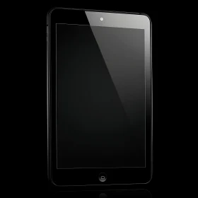Minimalist Tablet Device with Reflective Screen