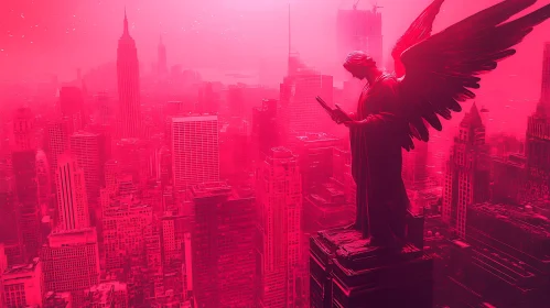 Monochromatic Angel Over New York
