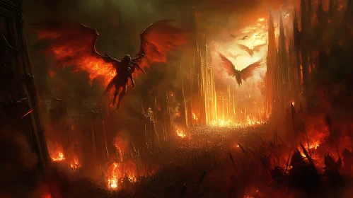 Burning Battlefield with Demons