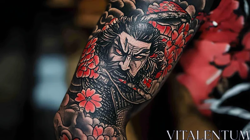 Japanese Warrior Arm Tattoo