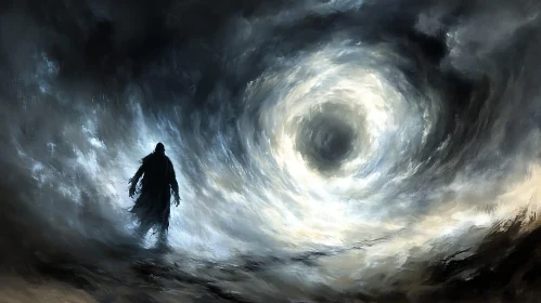 Swirling Vortex Abstract Art