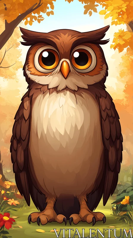Whimsical Owl Illustration