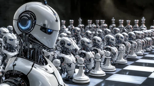 AI Chess Domination: Robot Strategy Game