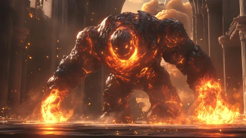 Magma Monstrosity in Forgotten City