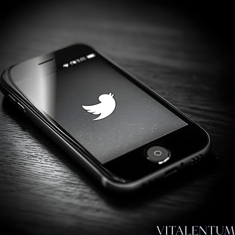 Mobile Device with Social Media App
