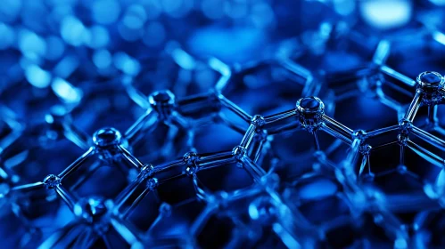 Cerulean Shapes Intertwined