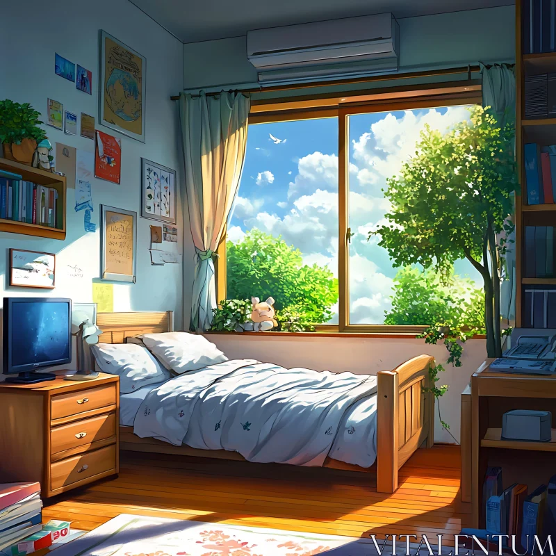 Peaceful Bedroom Interior