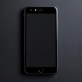 Monochrome Mobile Phone Close-up