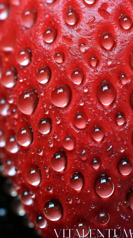 Eco-friendly Craftsmanship in Detailed Strawberry Close-up AI Image