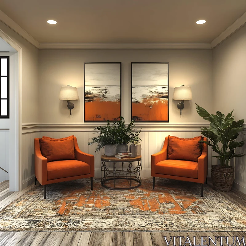 Cozy Seating Area with Modern Interior