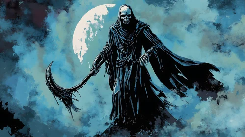 Death Figure with Scythe