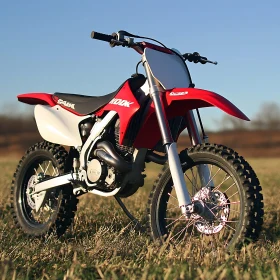 Off-Road Motorcycle in Natural Setting