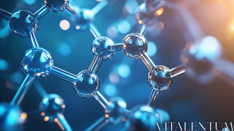 AI ART Abstract Science Molecule