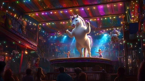 Magical Unicorn on Stage