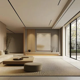 Modern Neutral Tone Interior Space