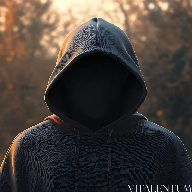 Hooded Figure in Shadow