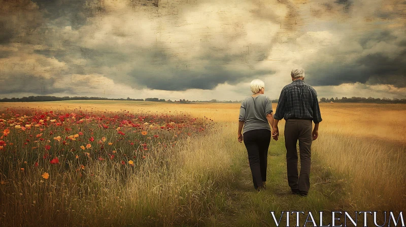 Romantic Stroll in the Countryside