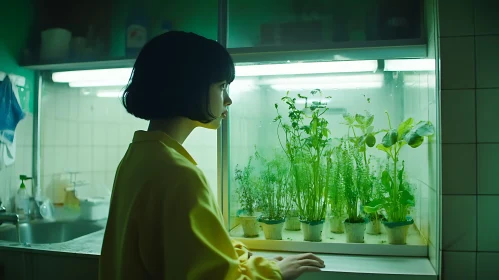 Indoor Garden Reflection