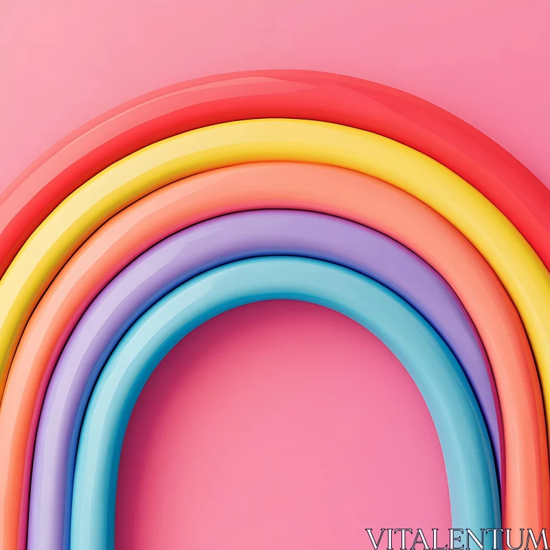 Colorful Rainbow Archway