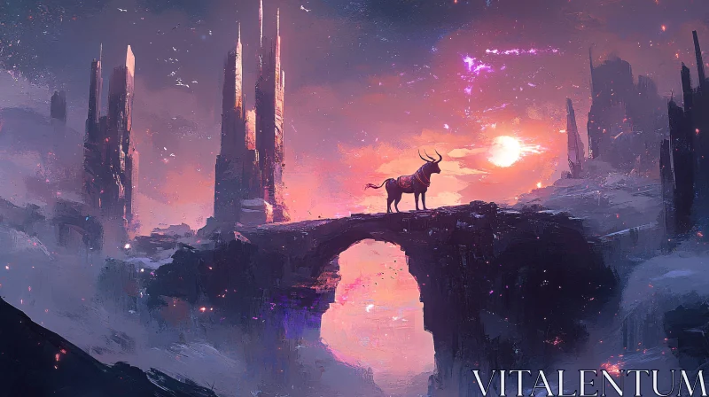 Sunset over the Fantasy Bridge