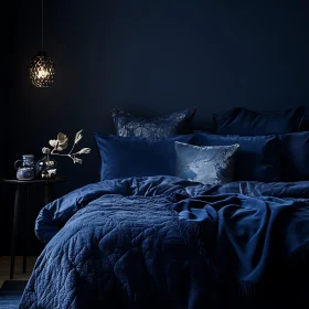 Sophisticated Blue Bedroom Decor