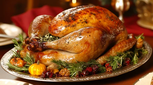 Festive Roasted Turkey Platter