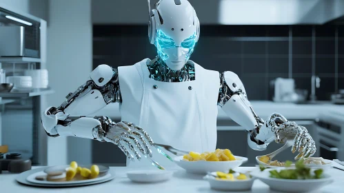 AI Chef in Modern Kitchen