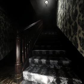 Dark Interior Staircase