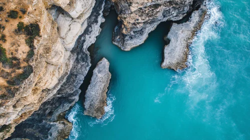 Coastal Cliffside Aerial