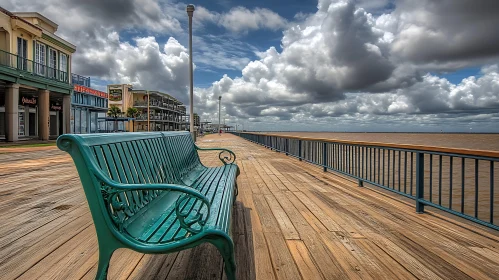 Boardwalk Bench with a View