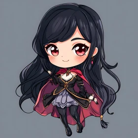 Cute Chibi Anime Character Illustration