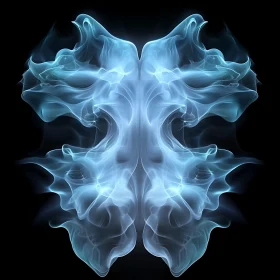 Symmetrical Blue Smoke Design