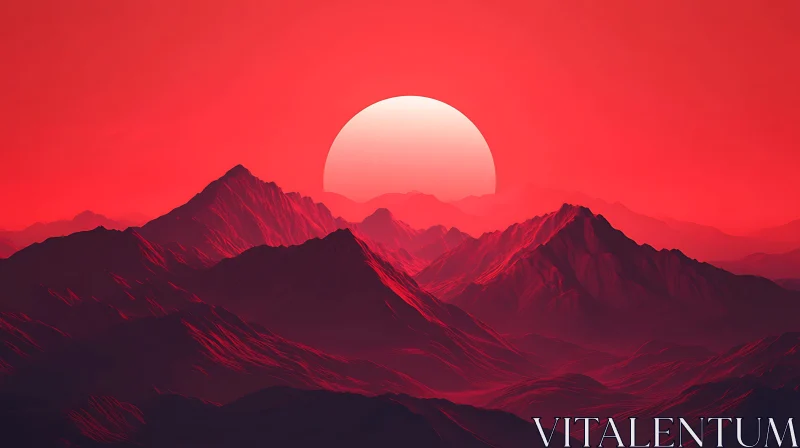 Crimson Peaks at Dusk