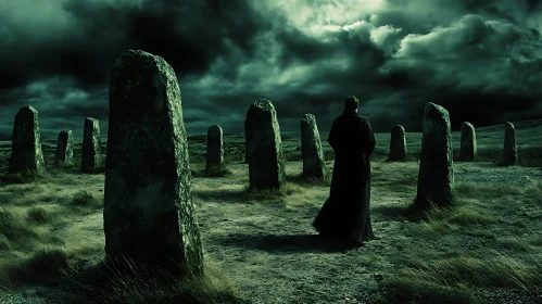 Ancient Monoliths and Enigmatic Figure