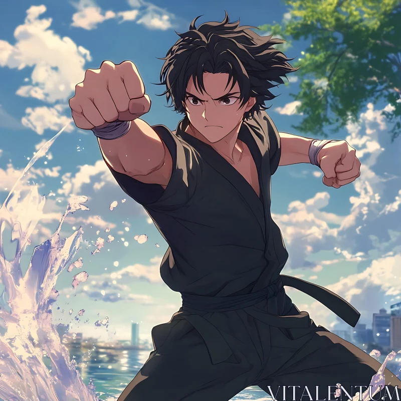 Dynamic Animated Martial Arts Character