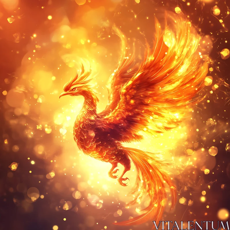 Phoenix Reborn in Flames