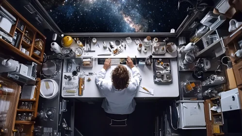 Cosmic Workspace: Scientist at the Edge