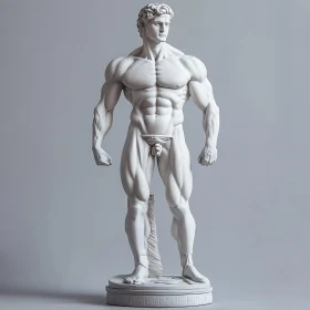 Anatomically Detailed Marble Statue
