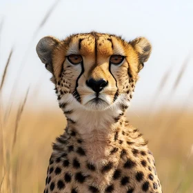 Cheetah Stare: A Wild Cat's Portrait
