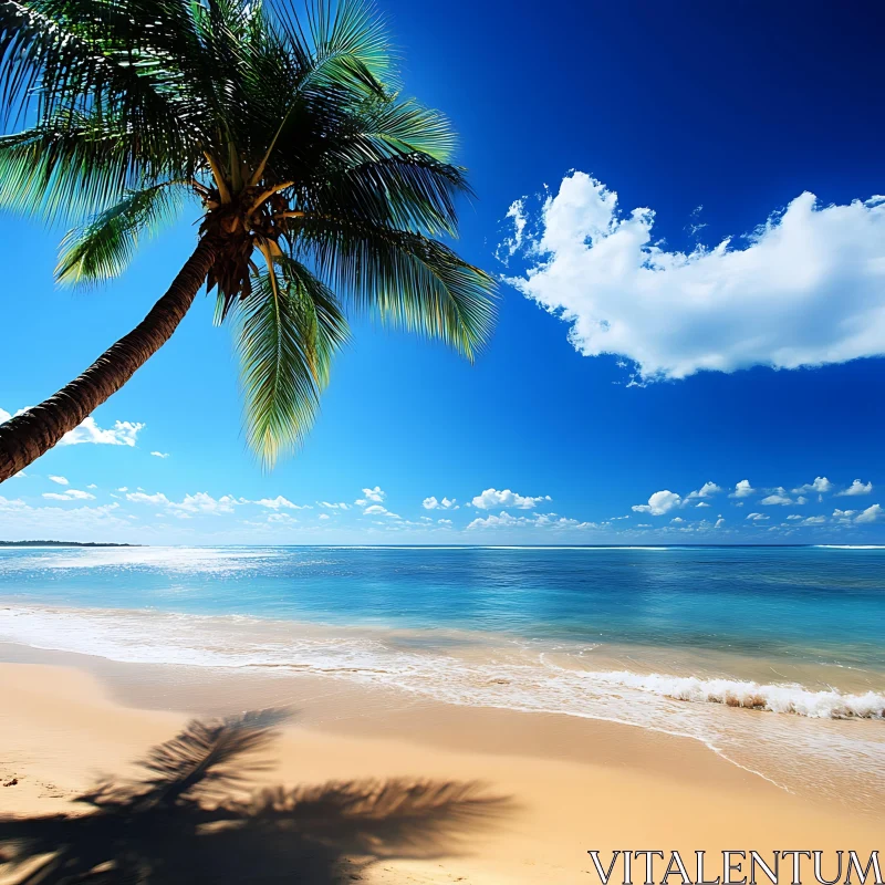 Island Getaway: A Peaceful Beach Scene