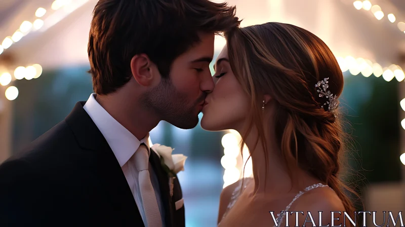 Couple's First Kiss