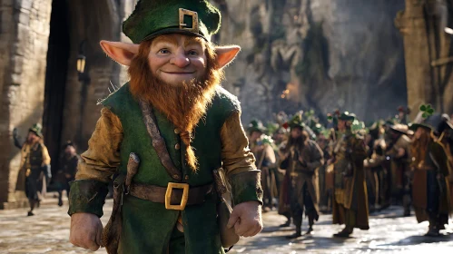 A Cheerful Leprechaun Portrait