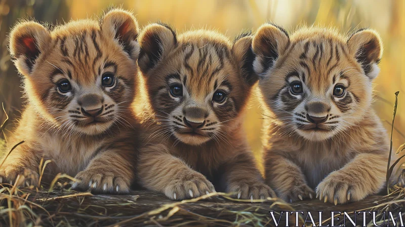 Lion Cubs Trio