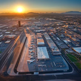 Golden Hour at the Airport