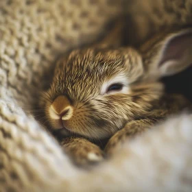 Peaceful Rabbit Resting