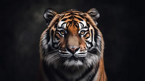 Intense Gaze of a Tiger