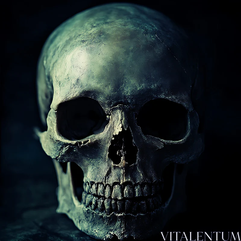 Anatomical Skull Art - Mortality Theme
