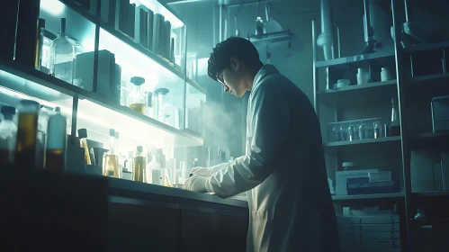 Scientist in Lab